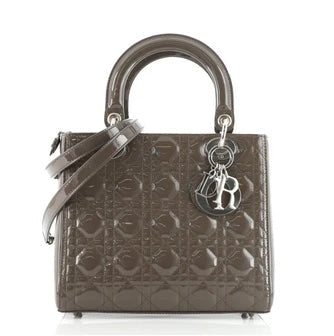 CHRISTIAN DIOR QUILTED CANNAGE MEDIUM LADY DIOR BAG Rovelle Bags