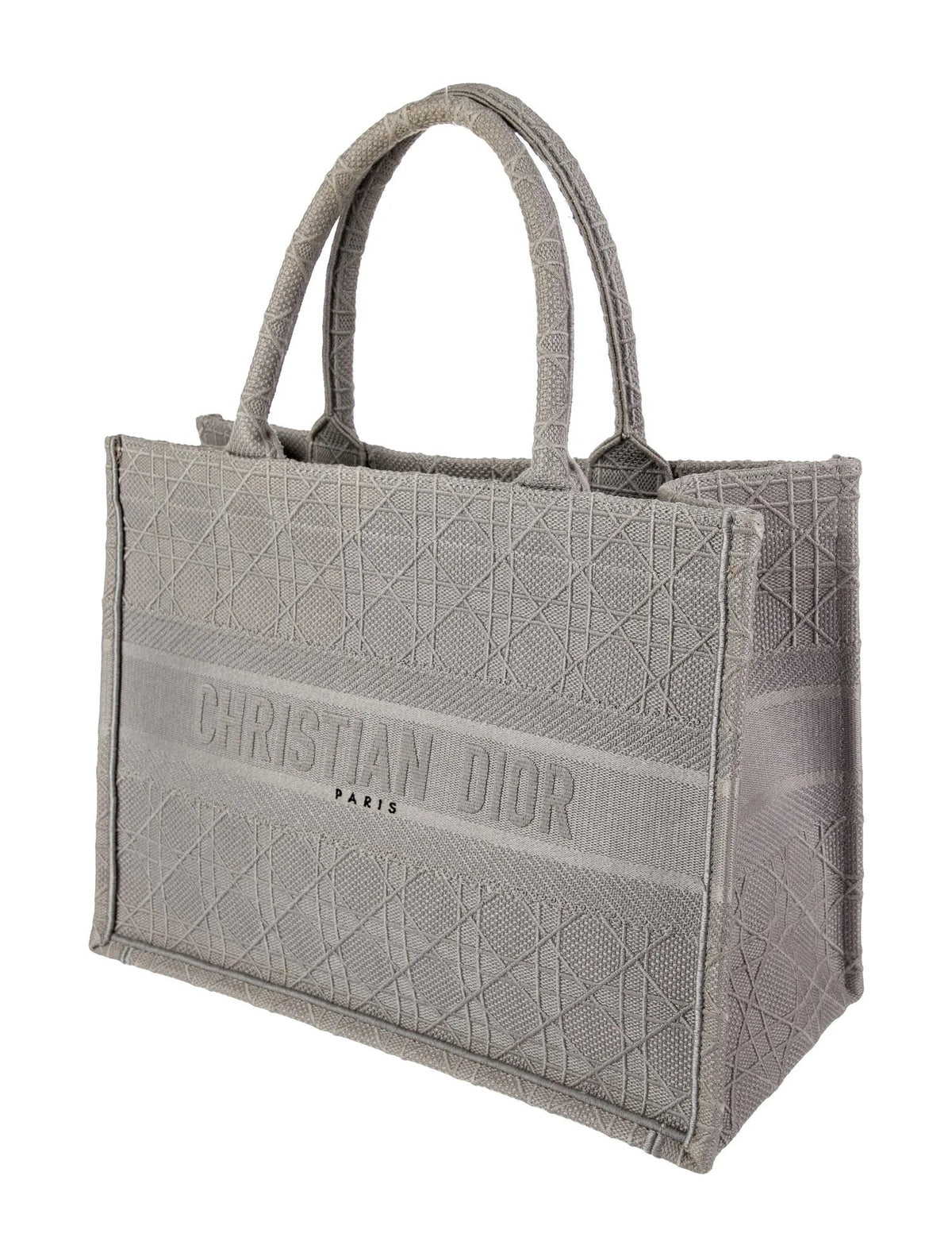 DIOR EMBROIDERED CANNAGE MEDIUM BOOK TOTE BAG Rovelle Bags