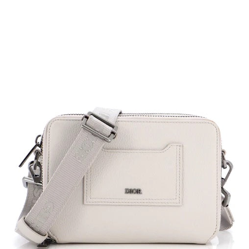 DIOR DOUBLE ZIP LEATHER CROSSBODY BAG Rovelle Bags
