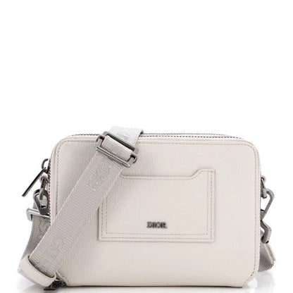 DIOR DOUBLE ZIP LEATHER CROSSBODY BAG Rovelle Bags