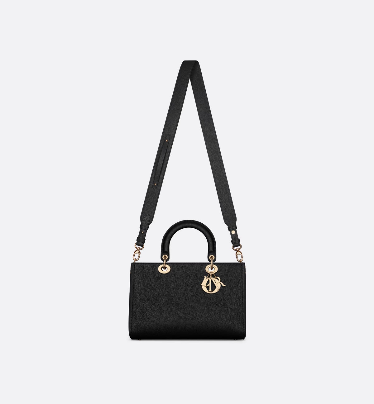 CHRISTIAN DIOR GRAINED CALFSKIN LARGE LADY DIOR BAG Rovelle Bags