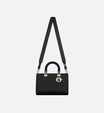 CHRISTIAN DIOR GRAINED CALFSKIN LARGE LADY DIOR BAG Rovelle Bags