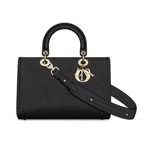 CHRISTIAN DIOR GRAINED CALFSKIN LARGE LADY DIOR BAG Rovelle Bags