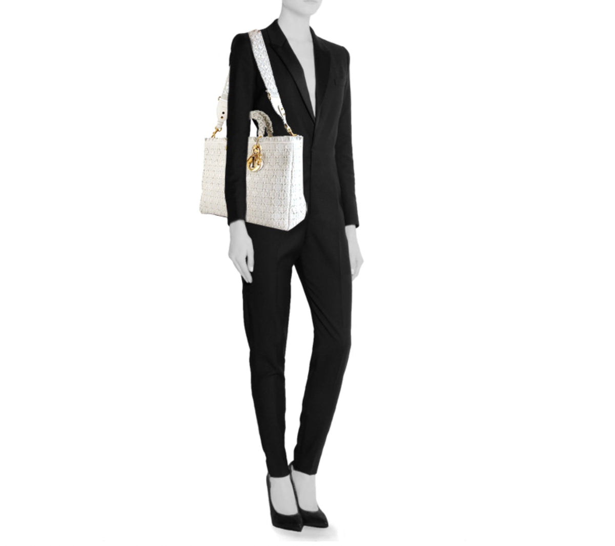 DIOR LADY DIOR BRAIDED LEATHER LARGE TOTE BAG Rovelle Bags