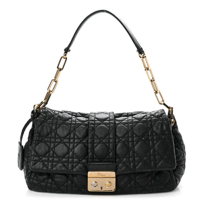 DIOR LAMBSKIN CANNAGE NEW LOCK SHOULDER BAG Rovelle Bags