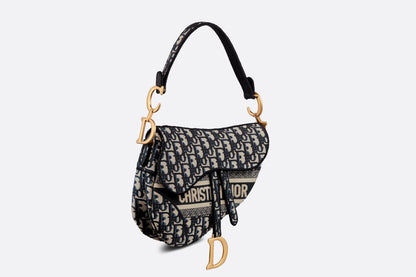 DIOR OBLIQUE EMBROIDERY SADDLE BAG Rovelle Bags