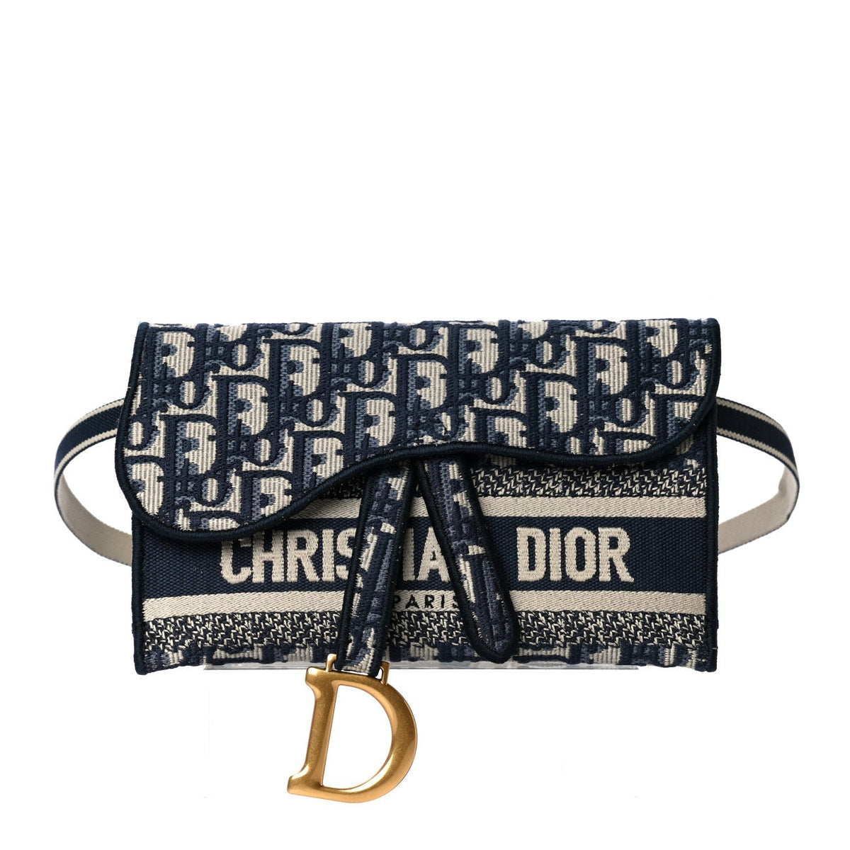 CHRISTIAN DIOR OBLIQUE SLIM SADDLE POUCH Rovelle Bags
