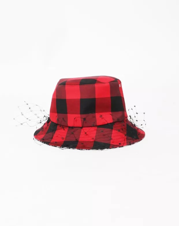 CHRISTIAN DIOR PLAID VEIL BUCKET HAT Rovelle Bags
