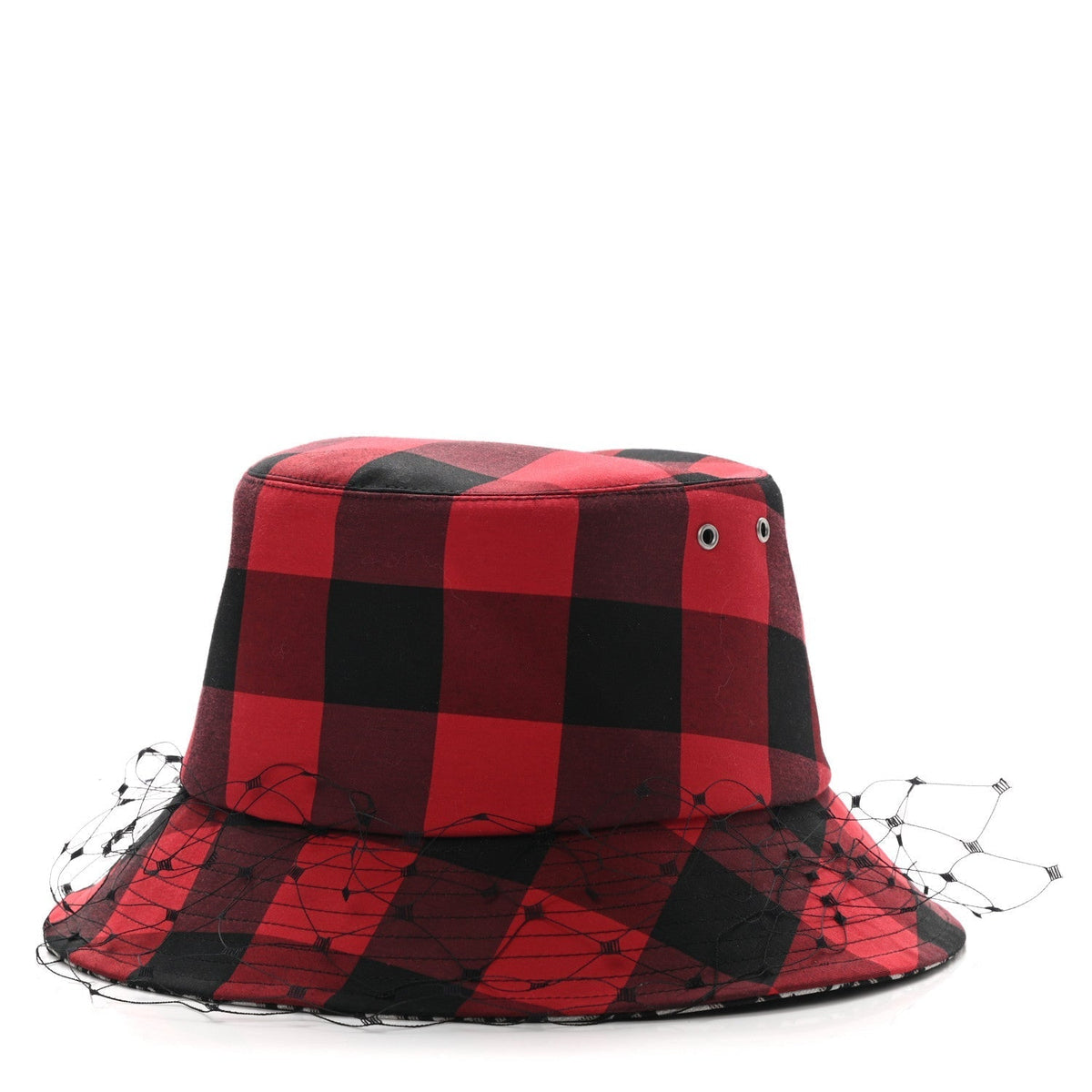 CHRISTIAN DIOR PLAID VEIL BUCKET HAT Rovelle Bags