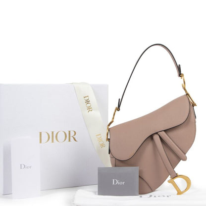 DIOR GRAINED CALFSKIN LEATHER SADDLE BAG Rovelle Bags