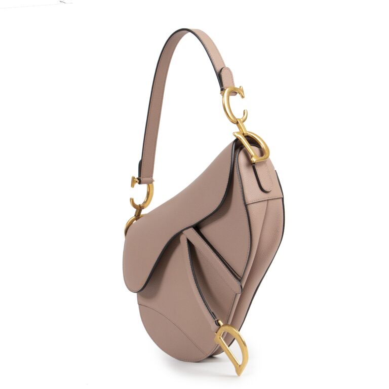 DIOR GRAINED CALFSKIN LEATHER SADDLE BAG Rovelle Bags