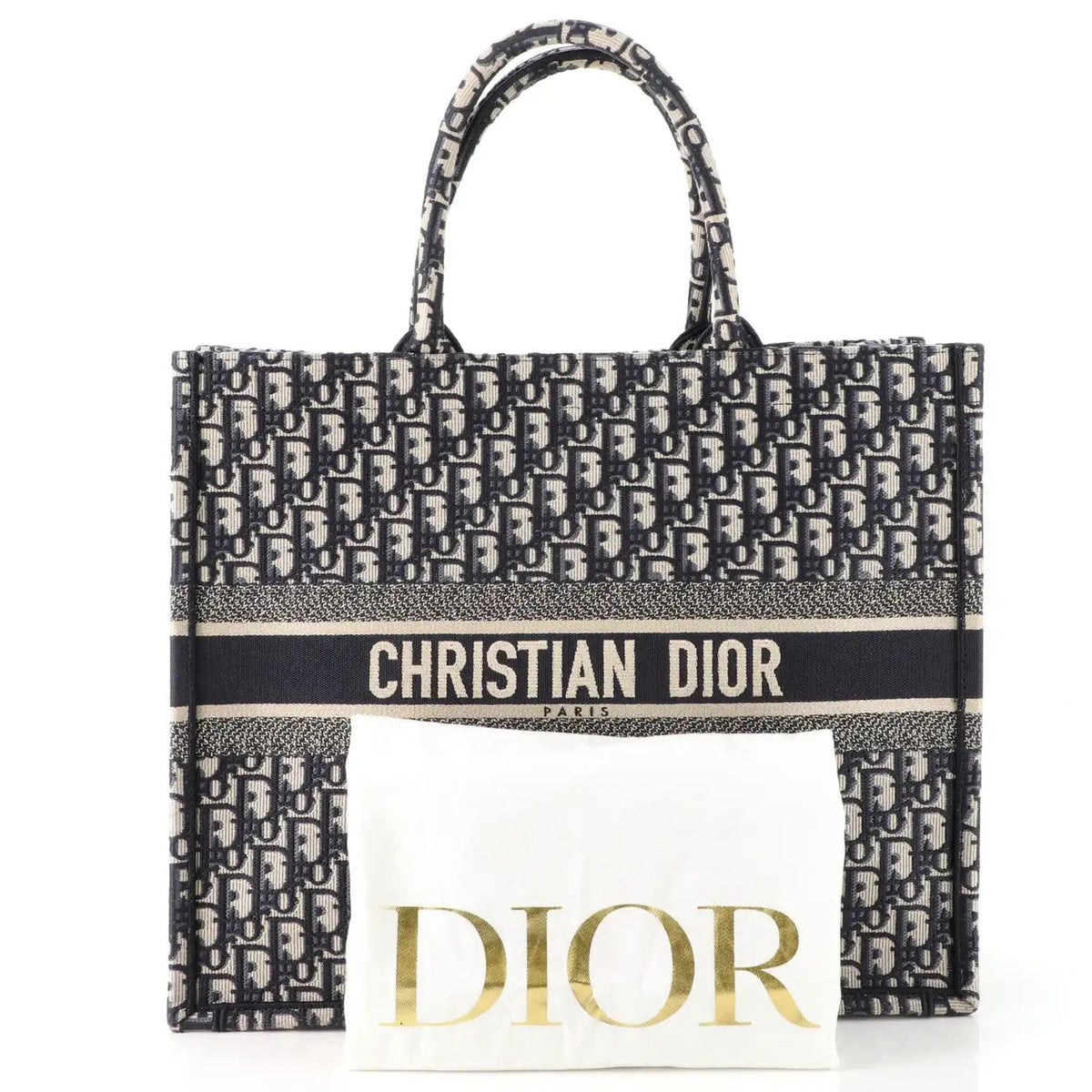DIOR SMALL BOOK TOTE OBLIQUE EMBROIDERY Rovelle Bags