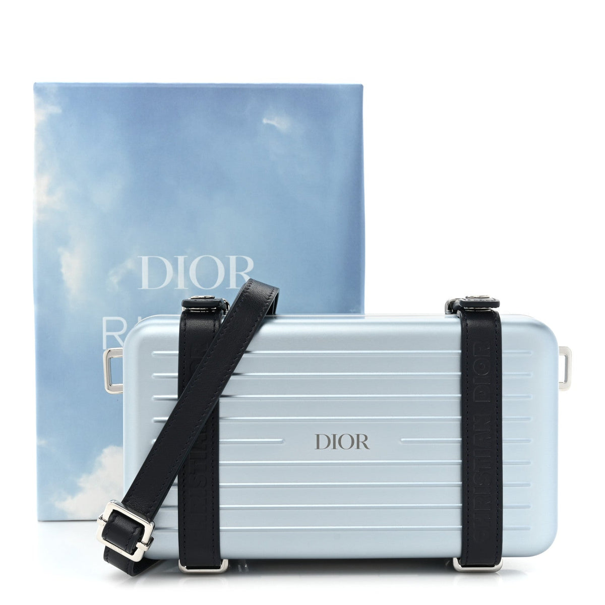 DIOR X RIMOWA ALUMINUM PERSONAL CLUTCH ON STRAP Rovelle Bags