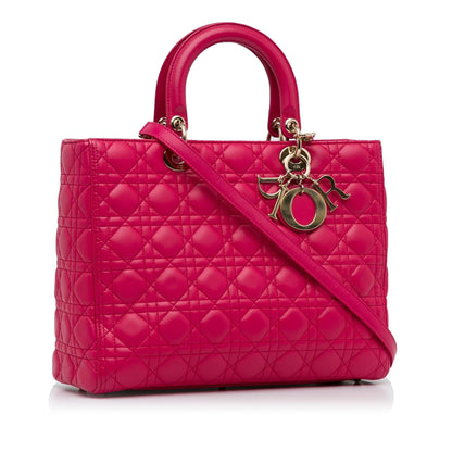 Dior Lady Dior Quilted Leather Shoulder Bag Rovelle Bags
