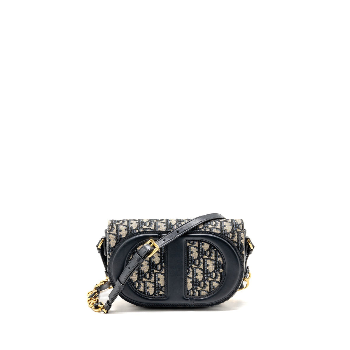Dior Signature Crossbody Purse Oblique Canvas Navy Rovelle Bags