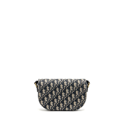 Dior Signature Crossbody Purse Oblique Canvas Navy Rovelle Bags