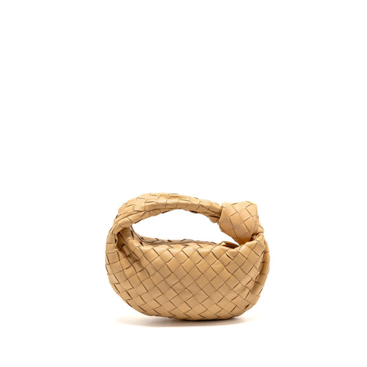 Bottega Veneta Mini Jodie Lambskin Beige