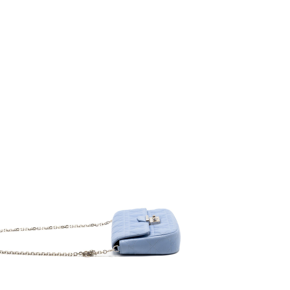 Dior Miss Dior Crossbody Purse Lambskin Light Blue Rovelle Bags