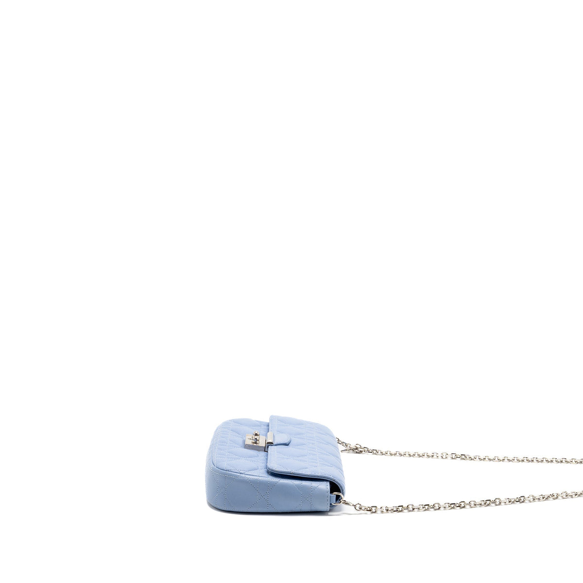 Dior Miss Dior Crossbody Purse Lambskin Light Blue Rovelle Bags