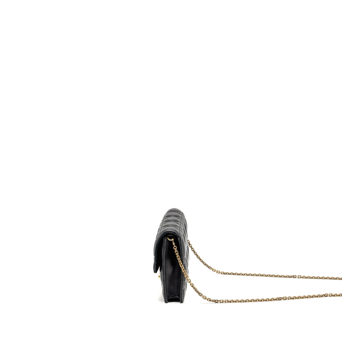 Dior Dioraddict Wallet on Chain Cannage Leather Black Rovelle Bags