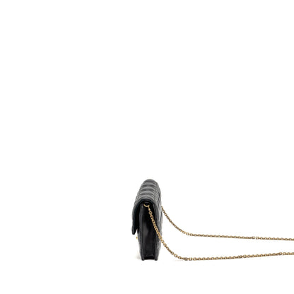 Dior Dioraddict Wallet on Chain Cannage Leather Black Rovelle Bags