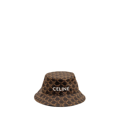 Celine Size M Triomphe Monogram Bucket Hat