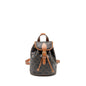 Celine Mini Backpack Folco Triomphe Canvas/Calfskin Tan
