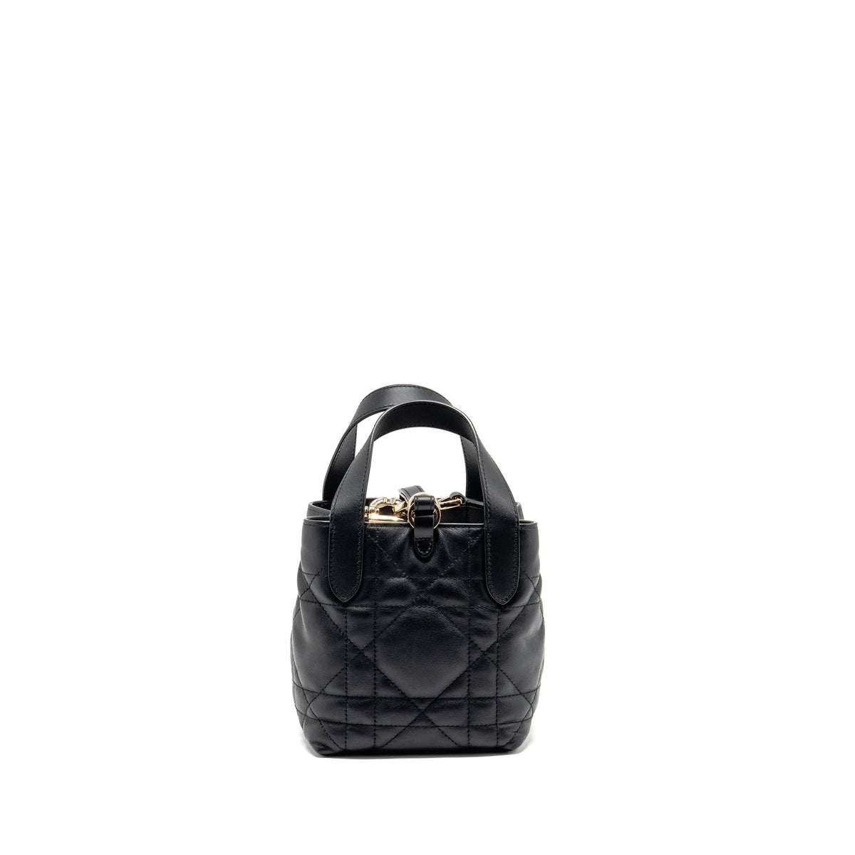Dior Toujours Vertical Nano Tote Purse calfskin black Rovelle Bags