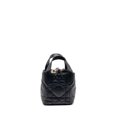 Dior Toujours Vertical Nano Tote Purse calfskin black Rovelle Bags