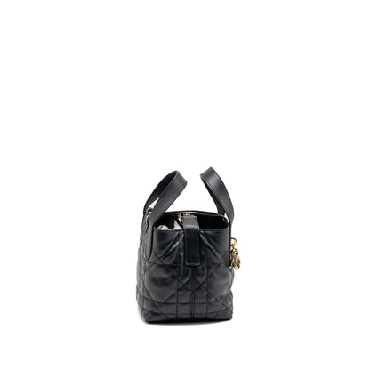 Dior Toujours Vertical Nano Tote Purse calfskin black Rovelle Bags