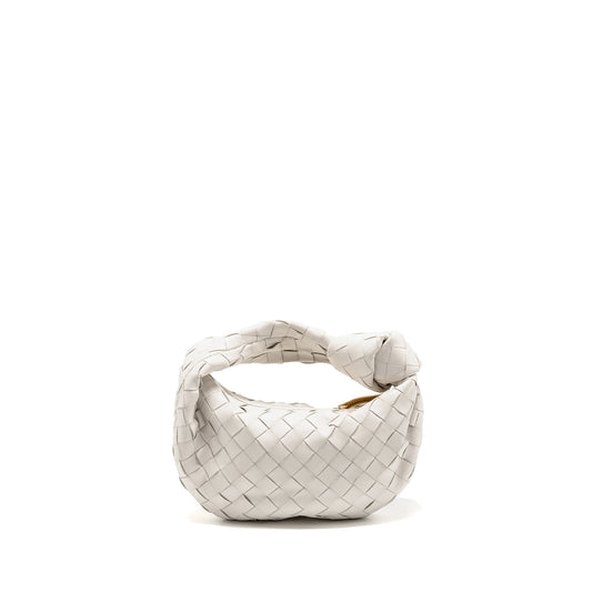 Bottega Veneta Mini Jodie leather white