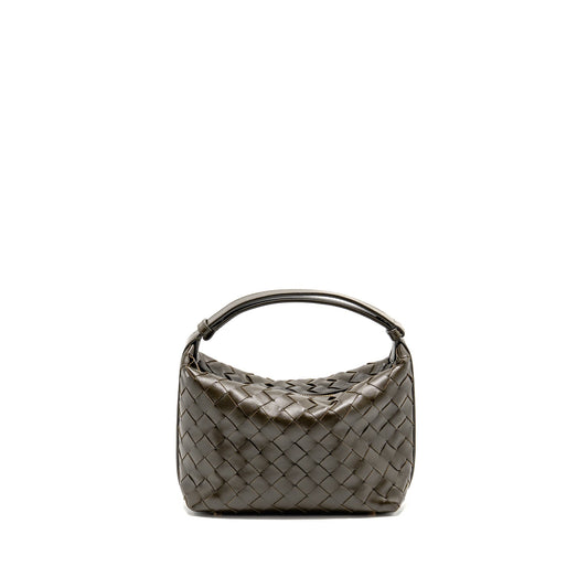 Bottega Veneta Wallace Purse Calfskin Kaki