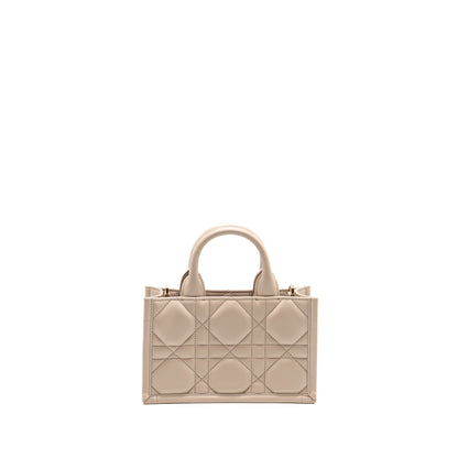 Dioramour Mini Dior Book Tote Macrocannage Calfskin Powder Beige Rovelle Bags