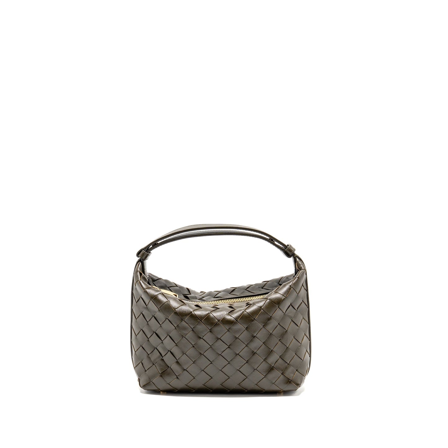 Bottega Veneta Wallace Purse Calfskin Kaki