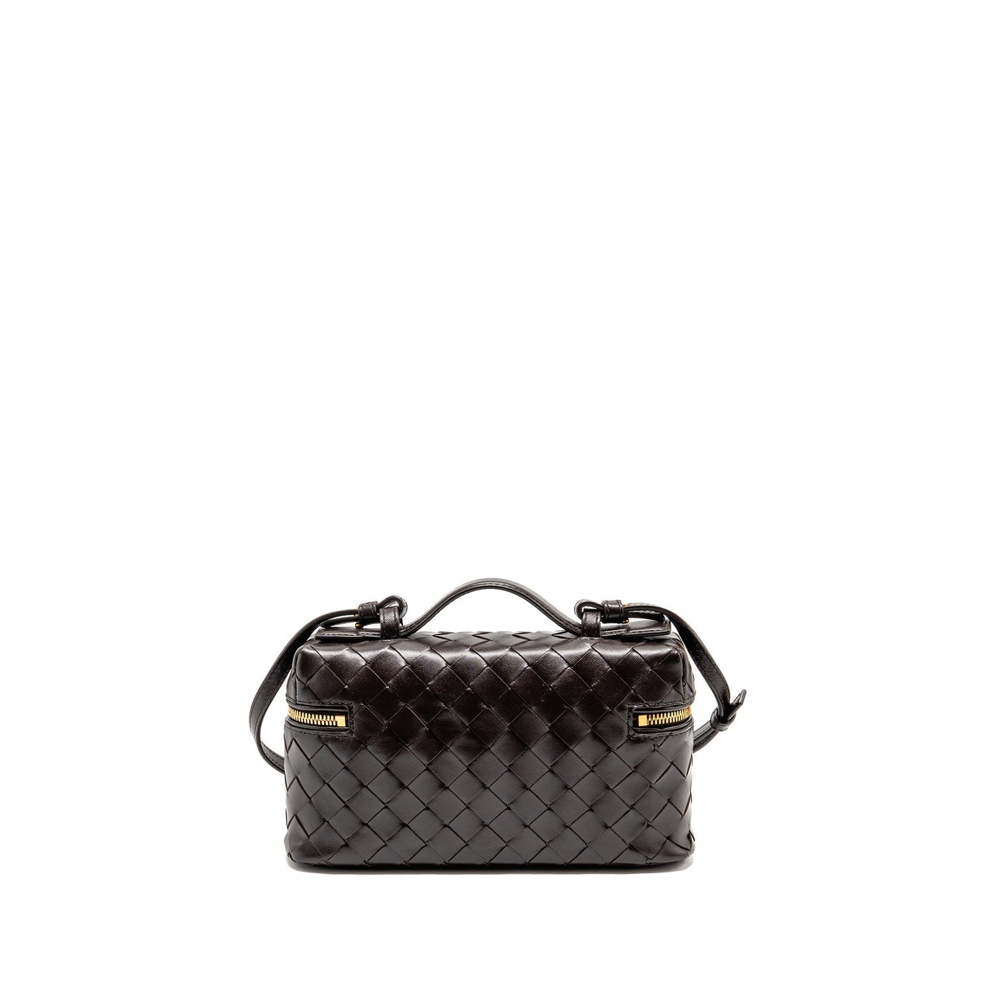 Bottega Veneta Bang Bang Vanity Case with Strap Intrecciato Leather Fondant