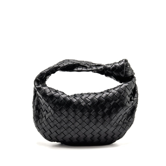 Bottega Veneta Small Jodie Intrecciato Leather Black