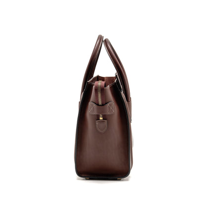 Celine Micro Luggage Purse Calfskin Burgundy