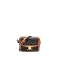 Celine Teen Triomphe Purse Triomphe Calfskin/Canvas Brown/Multicoloour