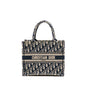 Dior Small Book Tote Blue/Ecru Dior Oblique Embroidry Rovelle Bags