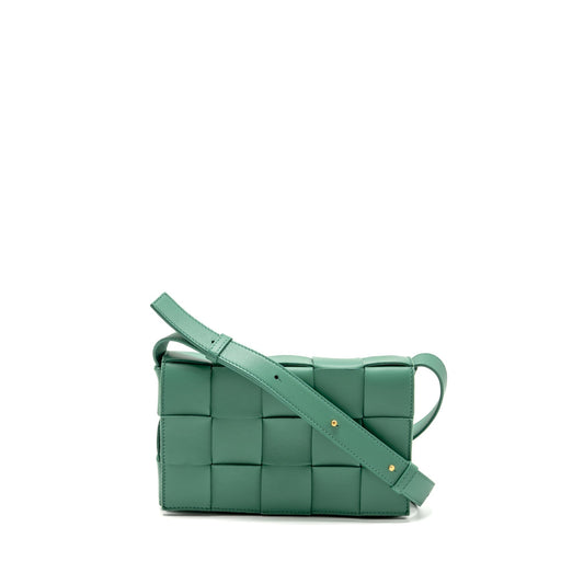 Bottega Veneta Cassette Purse Lambskin Green