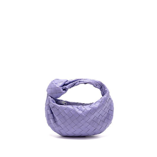 Bottega Veneta Mini Jodie Lambskin Purple