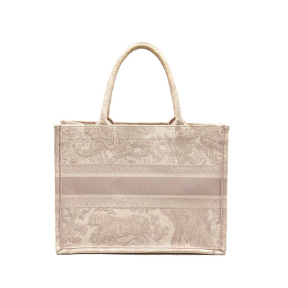 Dior Medium Book Tote Pink Toile de Jouy Embroidery Rovelle Bags