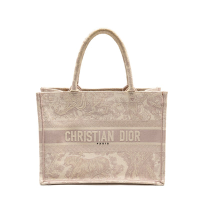 Dior Medium Book Tote Pink Toile de Jouy Embroidery Rovelle Bags