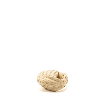 Bottega Veneta Mini Jodie Lambskin Light Beige