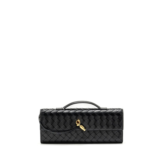 Bottega Veneta Andiamo Clutch lambskin black