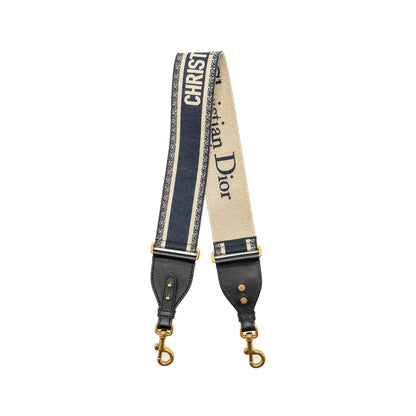 Dior Shoulder Strap Oblique Canvas Black/Navy Rovelle Bags
