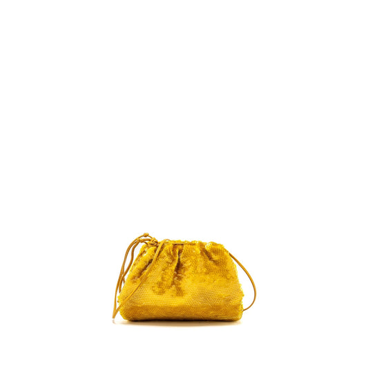 Bottega Veneta Mini Pouch Sequin Gold