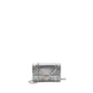 Dior Diorama Wallet On Chain Patent Metallic Silver Rovelle Bags