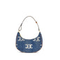 Celine Medium Ava Purse With Triomphe Denim Navy/Tan