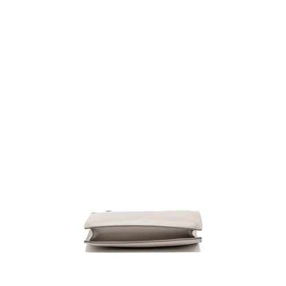 Celine mini clasp Mini Purse light grey leather